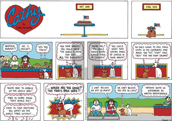 Cathy Classics on Sunday July 4, 2010 Comic Strip