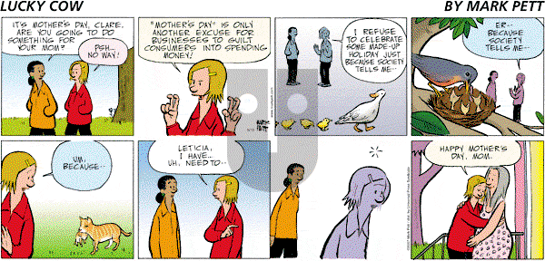 Lucky Cow on Sunday May 13, 2007 Comic Strip