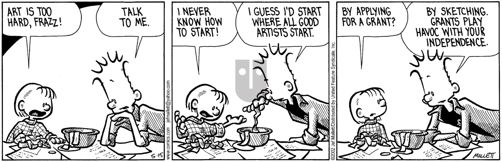 Frazz - Wednesday May 15, 2002 Comic Strip