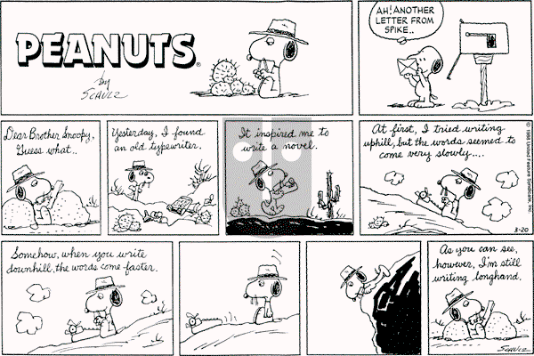 Peanuts - Sunday March 20, 1988 Comic Strip