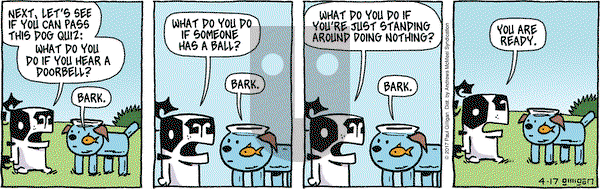 Pooch Cafe on Monday April 17, 2017 Comic Strip