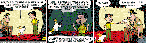 Rip Haywire on Thursday March 24, 2016 Comic Strip
