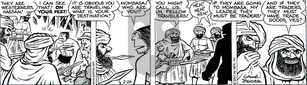 Alley Oop on Tuesday February 20, 2001 Comic Strip