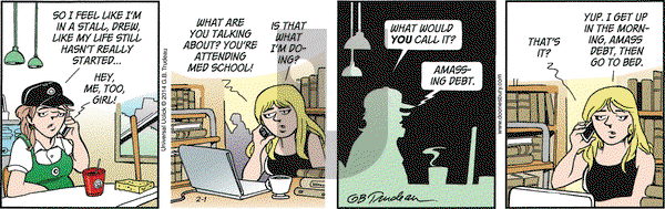 Doonesbury on Saturday February 1, 2014 Comic Strip