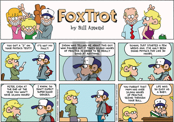 FoxTrot on Sunday September 11, 2011 Comic Strip