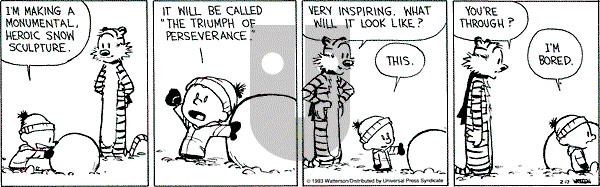 Calvin and Hobbes - Wednesday February 17, 1993 Comic Strip