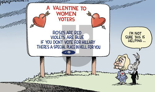 Robert Ariail on Sunday February 14, 2016 Comic Strip