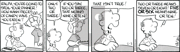 Drabble on Thursday February 3, 2000 Comic Strip