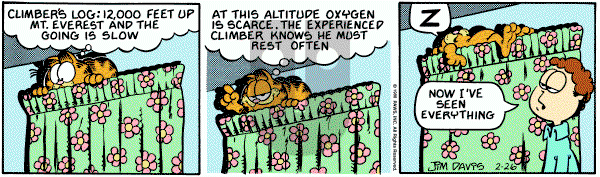 Garfield on Friday February 26, 1988 Comic Strip