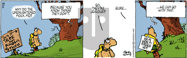 Over the Hedge on Monday October 11, 2010 Comic Strip