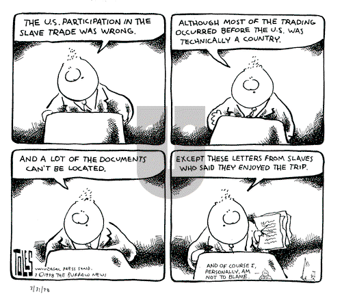Tom Toles on Tuesday March 31, 1998 Comic Strip
