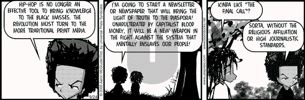 The Boondocks on Wednesday April 27, 2011 Comic Strip