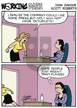 Working Daze on Thursday March 26, 2009 Comic Strip