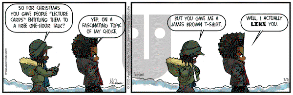The Boondocks on Wednesday January 5, 2005 Comic Strip