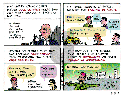 Ted Rall on Monday February 12, 2018 Comic Strip