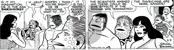 Alley Oop on Tuesday June 9, 1998 Comic Strip