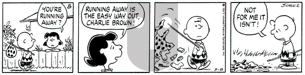 Peanuts on Tuesday March 8, 1977 Comic Strip