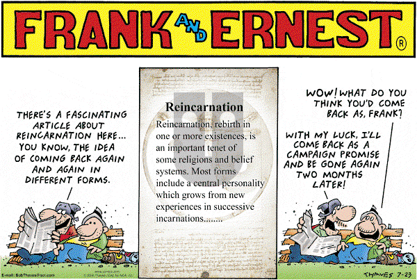 Frank and Ernest on Sunday July 23, 2006 Comic Strip