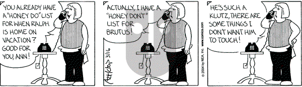 The Born Loser on Tuesday March 16, 2004 Comic Strip