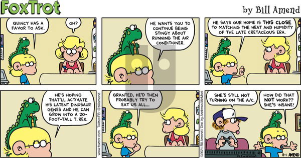 FoxTrot - Sunday August 1, 2021 Comic Strip