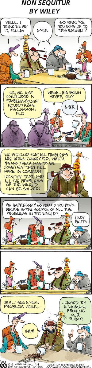 Non Sequitur on Sunday April 8, 2012 Comic Strip
