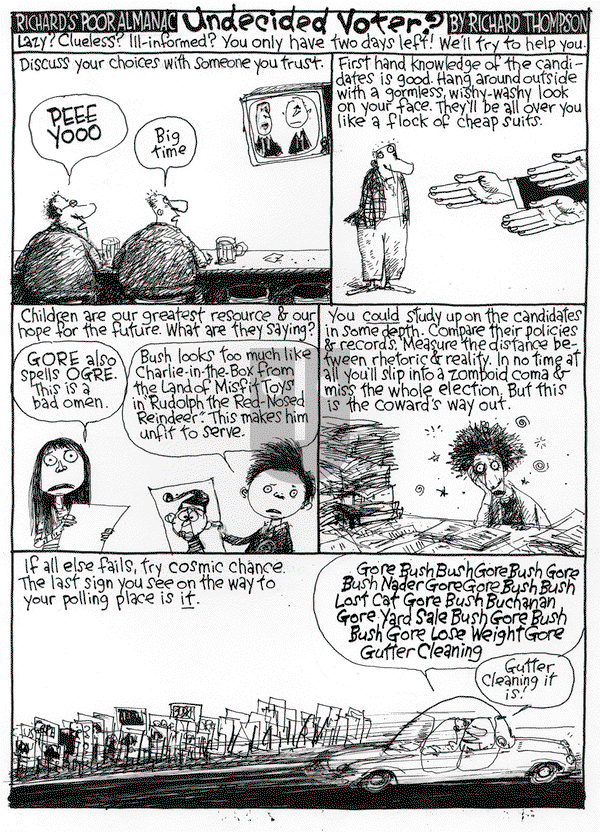 Richard's Poor Almanac on Monday November 2, 2015 Comic Strip