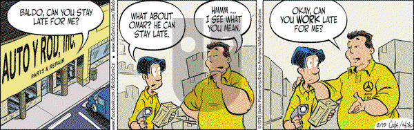 Baldo on Monday February 19, 2018 Comic Strip