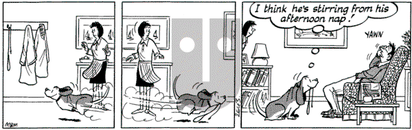 Fred Basset on Saturday February 19, 2005 Comic Strip