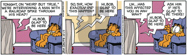 Garfield on Tuesday October 17, 2000 Comic Strip