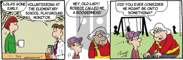 Lola on Tuesday March 15, 2016 Comic Strip