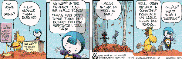 Non Sequitur on Saturday October 24, 2009 Comic Strip