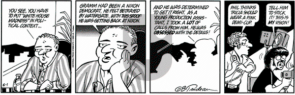 Doonesbury on Thursday June 1, 1995 Comic Strip