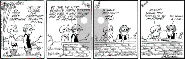Doonesbury on Friday April 6, 1973 Comic Strip