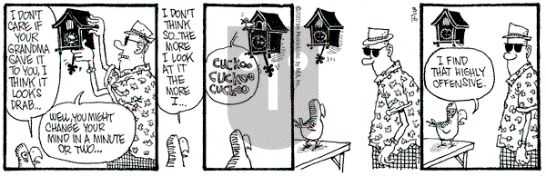 Monty on Friday March 16, 2007 Comic Strip