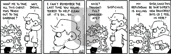 FoxTrot on Monday December 27, 1999 Comic Strip