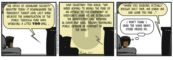 The Boondocks - Tuesday March 11, 2003 Comic Strip