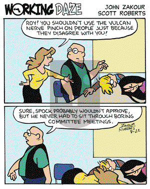 Working Daze on Friday August 22, 2008 Comic Strip