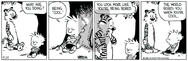Calvin and Hobbes on Monday September 29, 1986 Comic Strip