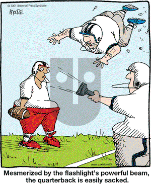 In the Bleachers on Thursday November 29, 2001 Comic Strip