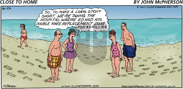 Close to Home on Sunday June 26, 2011 Comic Strip