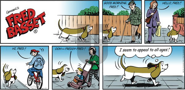 Fred Basset on Sunday January 15, 2017 Comic Strip