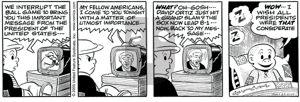 Nancy on Sunday October 9, 2005 Comic Strip