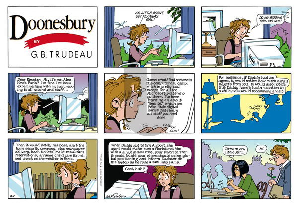 Doonesbury on Sunday August 4, 1996 Comic Strip