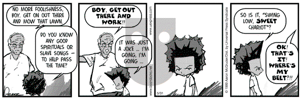 The Boondocks on Thursday May 31, 2001 Comic Strip