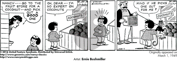 Nancy Classics - Thursday November 30, 2023 Comic Strip