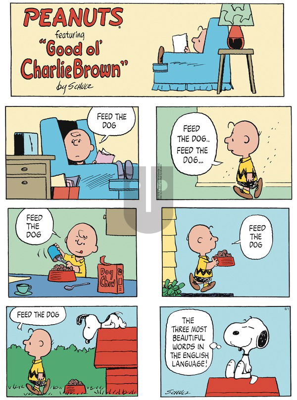 Peanuts on Sunday June 1, 2025 Comic Strip