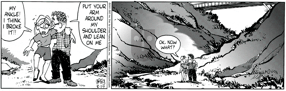 Luann - Friday August 17, 2001 Comic Strip
