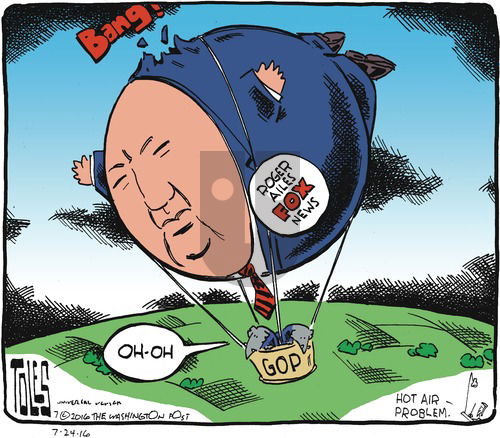 Tom Toles on Sunday July 24, 2016 Comic Strip