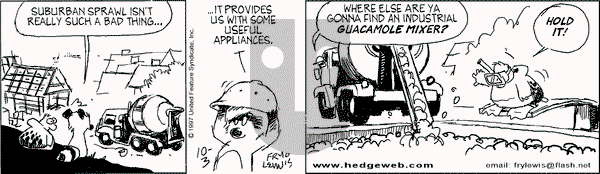 Over the Hedge on Friday October 3, 1997 Comic Strip