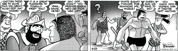 Alley Oop on Monday September 25, 2006 Comic Strip
